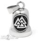 Preview: Valknut Wikinger Biker-Bell aus Edelstahl Motorrad Glücksglöckchen Ride Bell